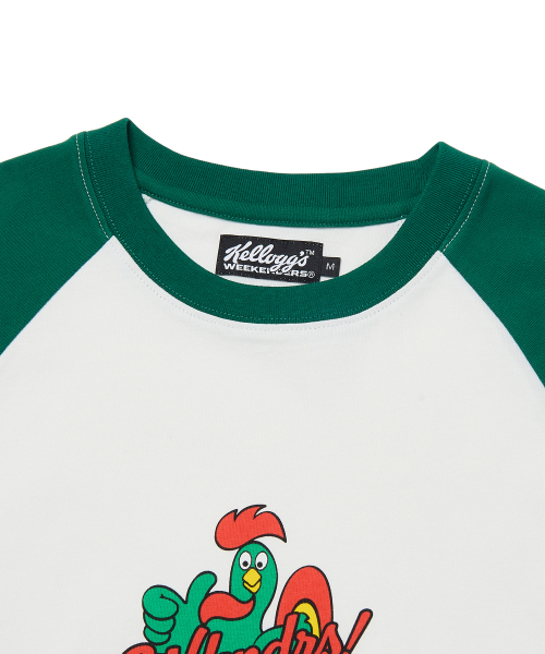 WKNDRS(ウィーキャンドース)の「KELLOGGS RAGLAN LS TEE (GREEN)(Tシャツ/カットソー・レディース・その他・MEDIUM/LARGE/X-LARGE)」の3枚目の写真