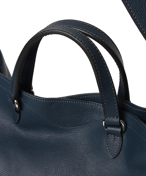 Daniel & Bob(ダニエル&ボブ)の「Daniel & Bob / "ROCCINA"レザートート(トートバッグ・メンズ・ネイビー/ダークブラウン・ONE SIZE)」の14枚目の写真