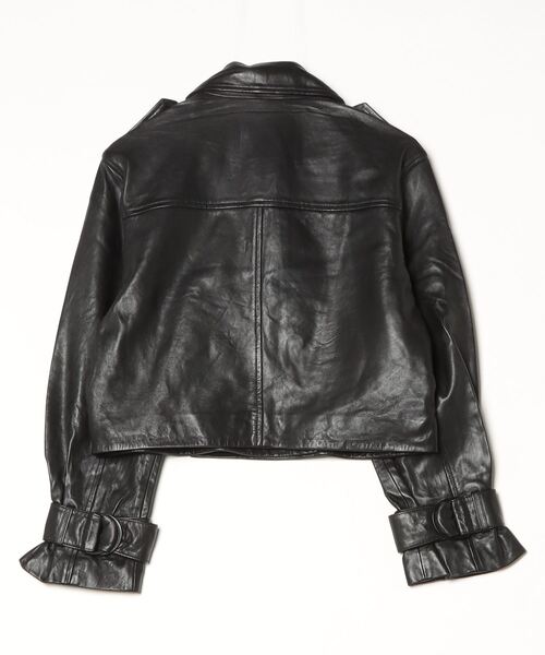 ALLSAINTS（オールセインツ）の「ALLSAINTS HENDRY CROP TRENCH（ライダースジャケット・レディース・ブラック・X-SMALL/SMALL）」の9枚目の写真