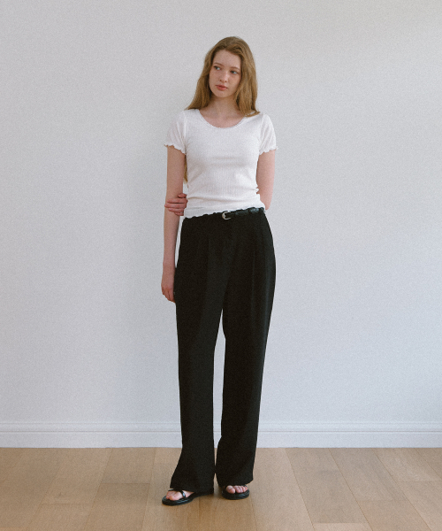 LAMINEZ(ラミネズ)の「サマーシルキー スラックス - ブラック(スラックス・レディース・その他・MEDIUM/SMALL)」の2枚目の写真