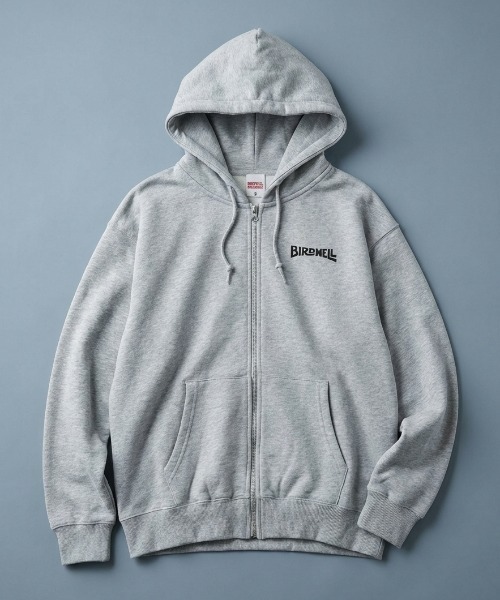 BIRDWELL WORDMARK LOCKUP ZIP HOODIE-JP Japan Limited бланд логотип джипаппарк фурди