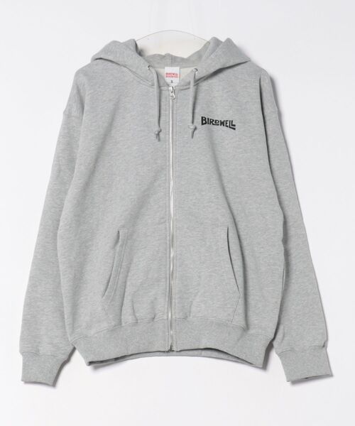 BIRDWELL（バードウェル）の「【BIRDWELL/バードウェル】WORDMARK LOCKUP ZIP HOODIE-JP　JAPAN LIMITED　日本別注　ブランドロゴ　ジップアップパーカー　フーディー（パーカー・メンズ・ブラック/ネイビー/ヘザーグレー・X-LARGE/MEDIUM/LARGE/SMALL）」の5枚目の写真