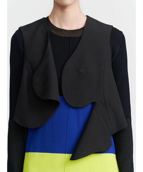 UN3D.（アンスリード）の「WAVE ASYMMETRY VEST / ウェーブアシンメトリーベスト（ベスト・レディース・ブラック/グレー・FREE）」の7枚目の写真