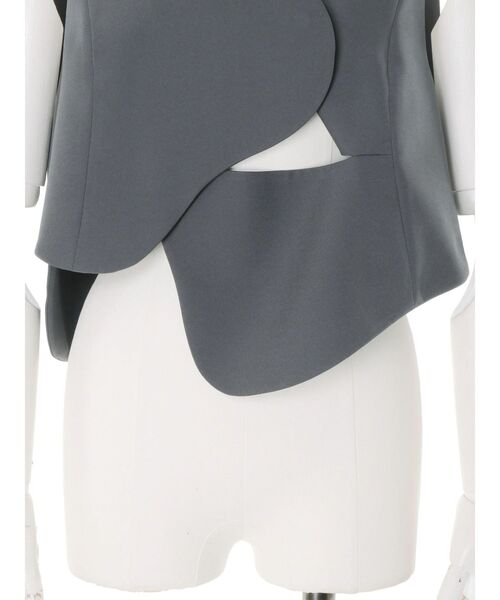 UN3D.（アンスリード）の「WAVE ASYMMETRY VEST / ウェーブアシンメトリーベスト（ベスト・レディース・ブラック/グレー・FREE）」の20枚目の写真