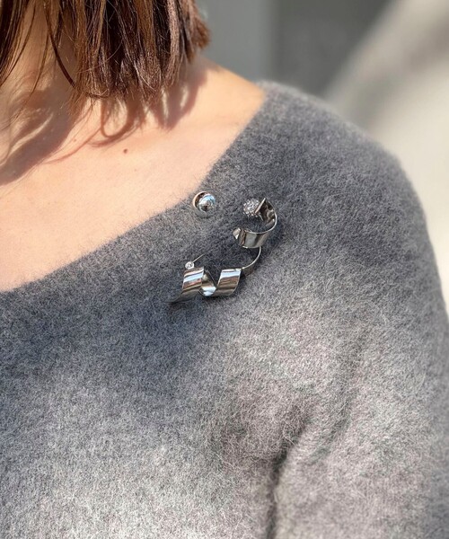 NOLLEY’S（ノーリーズ）の「【grace grace/グラスグラス】スクリューブローチ（ブローチ/コサージュ・レディース・ゴールド/シルバー・FREE）」の8枚目の写真