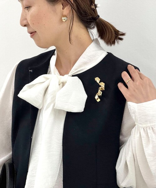 NOLLEY’S（ノーリーズ）の「【grace grace/グラスグラス】スクリューブローチ（ブローチ/コサージュ・レディース・ゴールド/シルバー・FREE）」の3枚目の写真