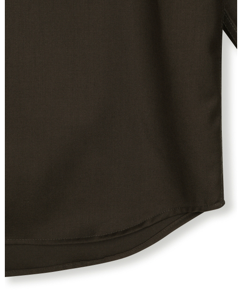 BESLOW（ビースロー）の「MILITARY CONVERTIBLE COLLAR SHIRT DARK BROWN（シャツ/ブラウス・メンズ・その他・LARGE/MEDIUM/X-LARGE/SMALL）」の4枚目の写真