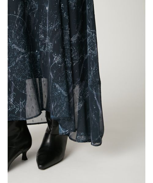 セール】ホロスコーププリントリボンタイワンピース（ワンピース