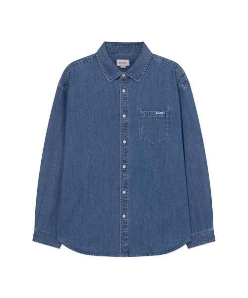 COVERNAT（カバーナット）の「ベーシックデニムシャツ ブルー（シャツ/ブラウス・メンズ・その他・LARGE/X-LARGE/MEDIUM/X-SMALL/SMALL/XX-LARGE）」の2枚目の写真