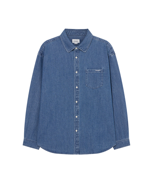 COVERNAT（カバーナット）の「ベーシックデニムシャツ ブルー（シャツ/ブラウス・メンズ・その他・LARGE/X-LARGE/MEDIUM/X-SMALL/SMALL/XX-LARGE）」の9枚目の写真