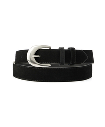 KICHUL（キチョル）の「Minimal Suede leather belt (black)（ベルト）」