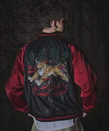 NOT4NERD（ノットフォーナード）の「NOT4NERD/ノットフォーナード/Horned Tiger Satin Blouson Jacket（スカジャン）」