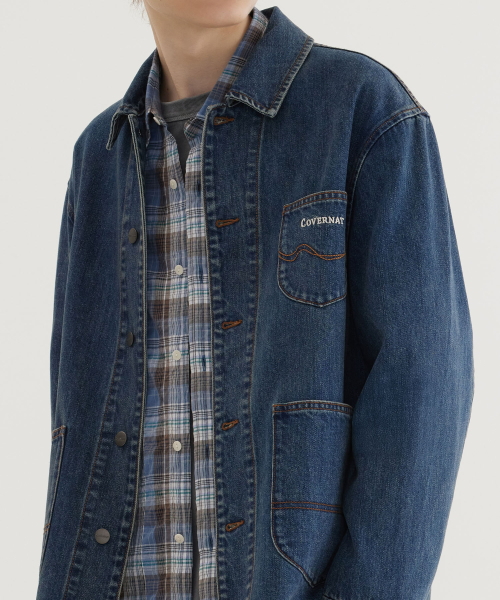COVERNAT(カバーナット)の「デニムチョアジャケット インディゴ(デニムジャケット・レディース・その他・MEDIUM/LARGE/X-LARGE)」の7枚目の写真