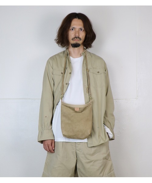 BrownBrown（ブラウンブラウン）の「【BrownBrown】ブラウンブラウン/ Shoulder bag（ショルダーバッグ・メンズ・ベージュ/ブラック/グレー・FREE）」の3枚目の写真