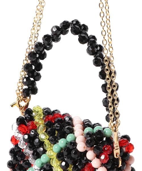 ESTNATION（エストネーション）の「TOOS / ビーズミニバッグ《ESTNATION EXCLUSIVE》（ショルダーバッグ・レディース・ブラック・FREE）」の4枚目の写真