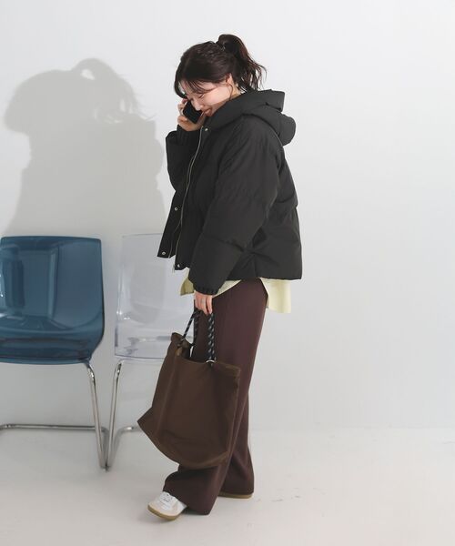 le.coeur blanc（ルクールブラン）の「ジャージーイージーワイドパンツ（その他パンツ・レディース・ブラウン/ブラック/グレー・38）」の11枚目の写真