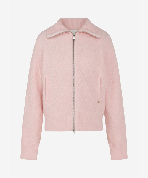 LORDLOAR(ロードロアル)の「ケーブル防風ジップアップニット PINK(ニット/セーター・レディース・その他・SMALL/MEDIUM)」の4枚目の写真