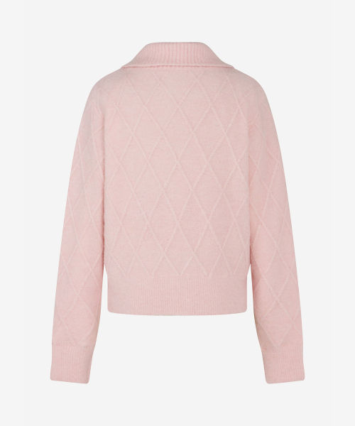 LORDLOAR(ロードロアル)の「ケーブル防風ジップアップニット PINK(ニット/セーター・レディース・その他・SMALL/MEDIUM)」の6枚目の写真