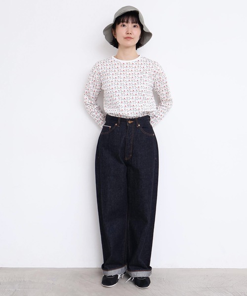 l'atelier du savon(アトリエドサボン)の「ならんだチューリップ プリントロンT(Tシャツ/カットソー・レディース・ホワイト/イエロー・FREE)」の16枚目の写真