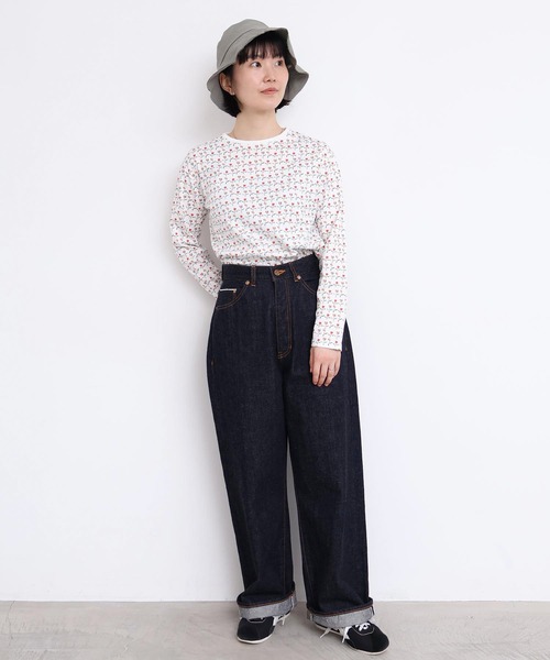 l'atelier du savon(アトリエドサボン)の「ならんだチューリップ プリントロンT(Tシャツ/カットソー・レディース・ホワイト/イエロー・FREE)」の17枚目の写真