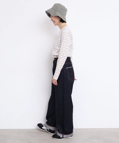 l'atelier du savon(アトリエドサボン)の「ならんだチューリップ プリントロンT(Tシャツ/カットソー・レディース・ホワイト/イエロー・FREE)」の19枚目の写真