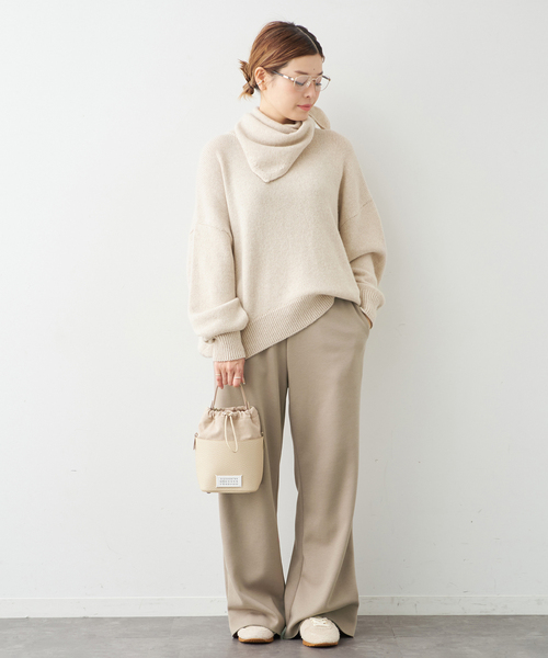 Deuxieme Classe（ドゥーズィエムクラス）の「* 追加 Cashmere ベーシック ニット（ニット/セーター・レディース・ベージュ/タン・FREE）」の4枚目の写真
