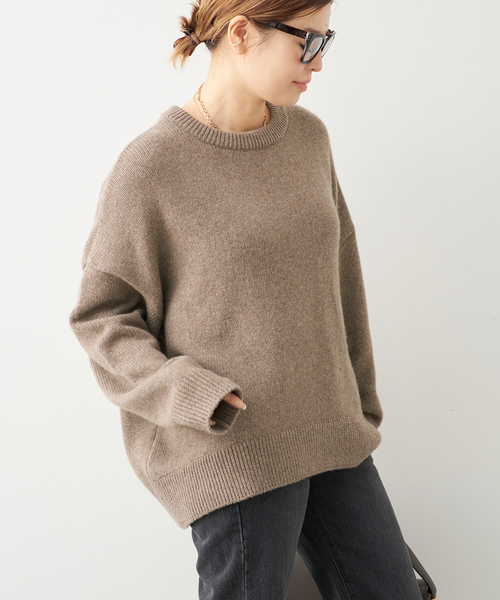 Deuxieme Classe（ドゥーズィエムクラス）の「* 追加 Cashmere ベーシック ニット（ニット/セーター・レディース・ベージュ/タン・FREE）」の7枚目の写真