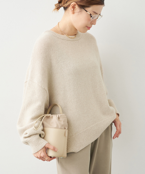 Deuxieme Classe（ドゥーズィエムクラス）の「* 追加 Cashmere ベーシック ニット（ニット/セーター・レディース・ベージュ/タン・FREE）」の12枚目の写真