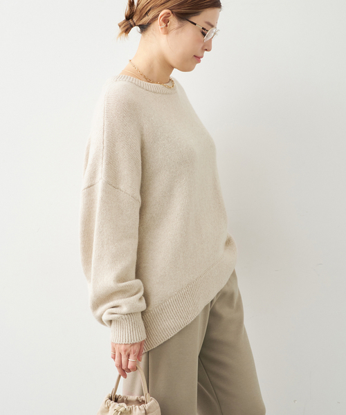 Deuxieme Classe（ドゥーズィエムクラス）の「* 追加 Cashmere ベーシック ニット（ニット/セーター・レディース・ベージュ/タン・FREE）」の13枚目の写真