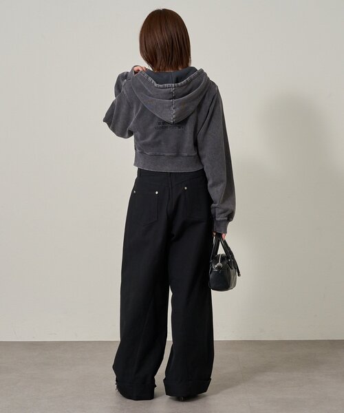 mline（エムライン）の「[mline]ロールアップ カーゴパンツ（その他パンツ・レディース・ブラック/グレー・1/2）」の14枚目の写真