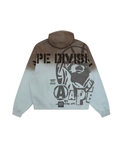 AAPE BY A BATHING APE（エーエイプバイアベイシングエイプ）の「AAPE PULLOVER HOODIE（パーカー・メンズ・ベージュ系その他/ライトブラック・SMALL/LARGE/X-LARGE/MEDIUM）」の9枚目の写真