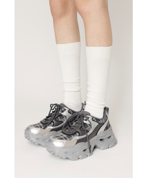 SLY（スライ）の「【2026SS新作】AIR CORE KNIT SNEAKER エアー コア ニット スニーカー 冬服 春服（スニーカー・レディース・ブラック/グレー系その他2・LARGE/MEDIUM/SMALL）」の3枚目の写真