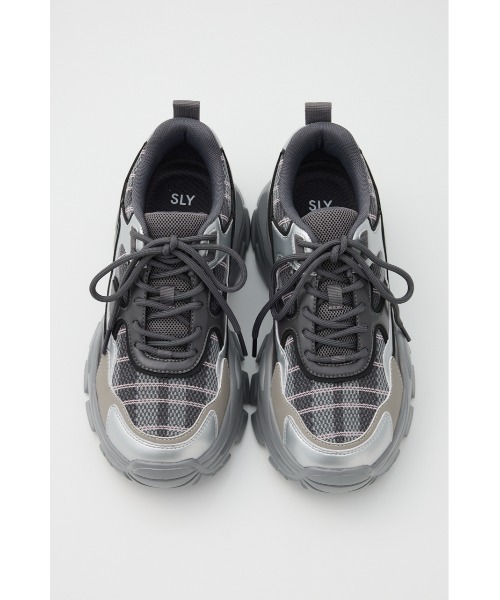 SLY（スライ）の「【2026SS新作】AIR CORE KNIT SNEAKER エアー コア ニット スニーカー 冬服 春服（スニーカー・レディース・ブラック/グレー系その他2・LARGE/MEDIUM/SMALL）」の6枚目の写真