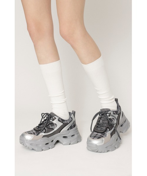 SLY（スライ）の「【2026SS新作】AIR CORE KNIT SNEAKER エアー コア ニット スニーカー 冬服 春服（スニーカー・レディース・ブラック/グレー系その他2・LARGE/MEDIUM/SMALL）」の15枚目の写真