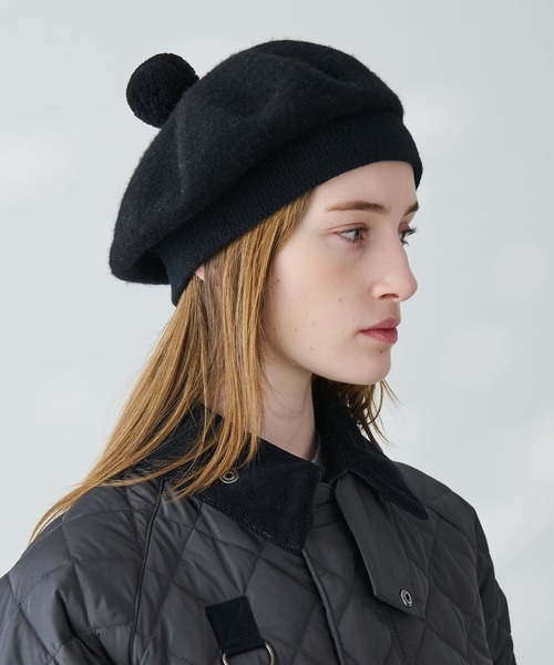 セール】MACKIE | ポンポン ウール フェルトベレー UNISEX（ハンチング