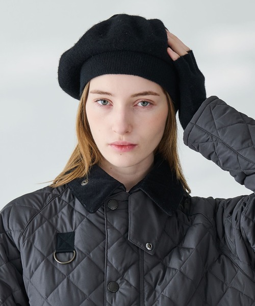 ROBERT MACKIE（ロバートマッキー）の「MACKIE | ポンポン ウール フェルトベレー UNISEX（ハンチング/ベレー帽・レディース・ネイビー/ブラック・F）」の9枚目の写真