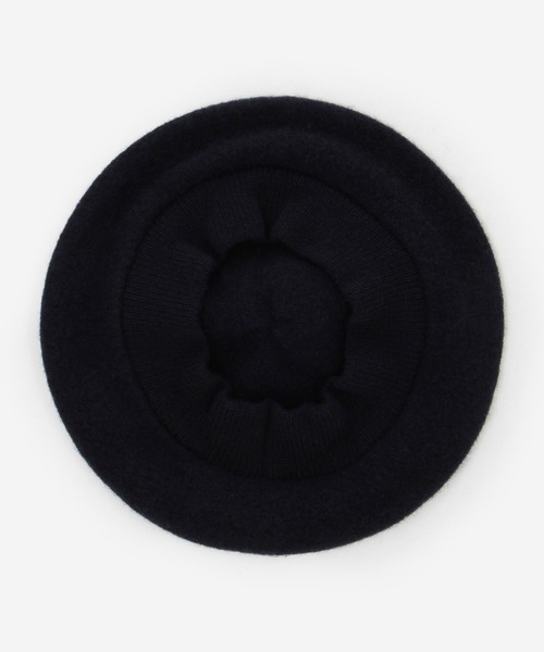 ROBERT MACKIE（ロバートマッキー）の「MACKIE | ポンポン ウール フェルトベレー UNISEX（ハンチング/ベレー帽・レディース・ネイビー/ブラック・F）」の6枚目の写真