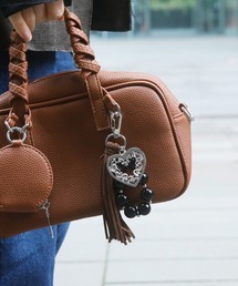 JewCas（ジュアキャス）の「オリジナルバッグチャーム ブラウン×ハート[JC4936]（チャーム）」