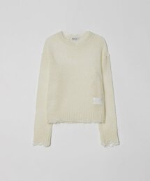 EAN JO（イアンジョー）の「KIDMOHAIR DISTRESSED KNIT (IVORY)（ニット/セーター）」