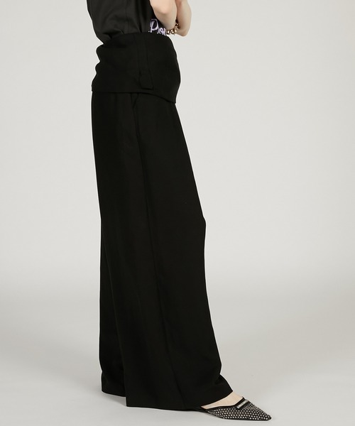 PRANK PROJECT（プランクプロジェクト）の「バックドレープ2WAYオールインワン / Back Drape 2WAY All-in-One（パンツドレス・レディース・ブラック/カーキ・36/38）」の8枚目の写真