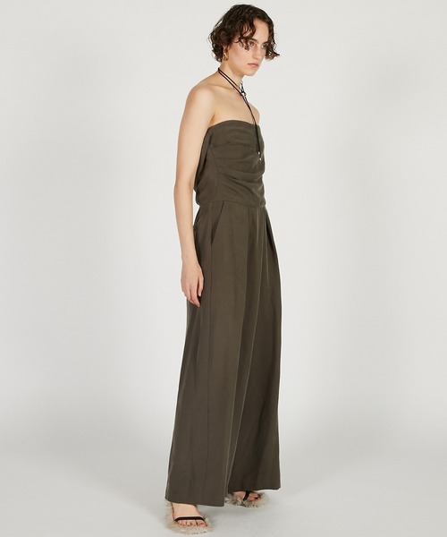 PRANK PROJECT（プランクプロジェクト）の「バックドレープ2WAYオールインワン / Back Drape 2WAY All-in-One（パンツドレス・レディース・ブラック/カーキ・36/38）」の16枚目の写真