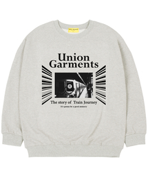 [起毛]レトロオーバーサイズスウェットTシャツオートミール