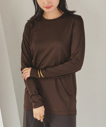 loose fit nuance long Tシャツ