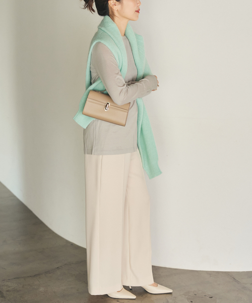 plage（プラージュ）の「loose fit nuance long Tシャツ（Tシャツ/カットソー・レディース・チャコールグレー/ブラウン/ホワイト/アイボリー・FREE）」の10枚目の写真