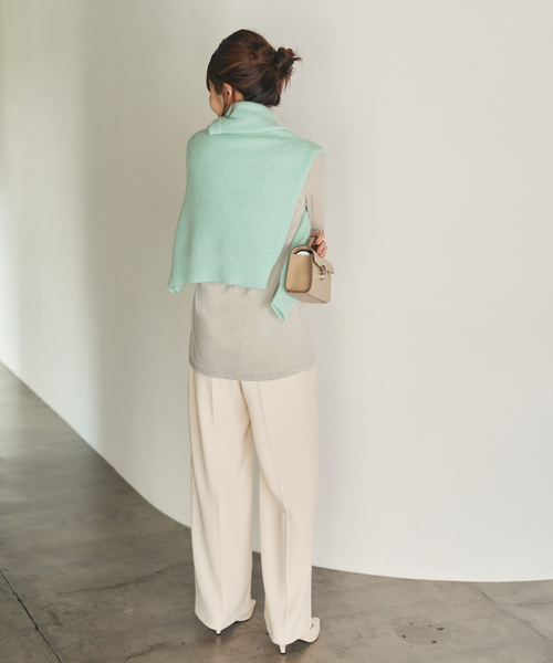 plage（プラージュ）の「loose fit nuance long Tシャツ（Tシャツ/カットソー・レディース・チャコールグレー/ブラウン/ホワイト/アイボリー・FREE）」の11枚目の写真