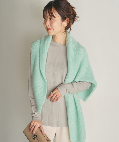 plage（プラージュ）の「loose fit nuance long Tシャツ（Tシャツ/カットソー・レディース・チャコールグレー/ブラウン/ホワイト/アイボリー・FREE）」の12枚目の写真