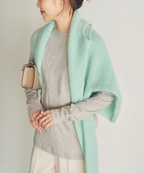 plage（プラージュ）の「loose fit nuance long Tシャツ（Tシャツ/カットソー・レディース・チャコールグレー/ブラウン/ホワイト/アイボリー・FREE）」の13枚目の写真