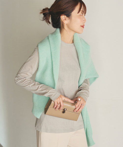 plage（プラージュ）の「loose fit nuance long Tシャツ（Tシャツ/カットソー・レディース・チャコールグレー/ブラウン/ホワイト/アイボリー・FREE）」の14枚目の写真