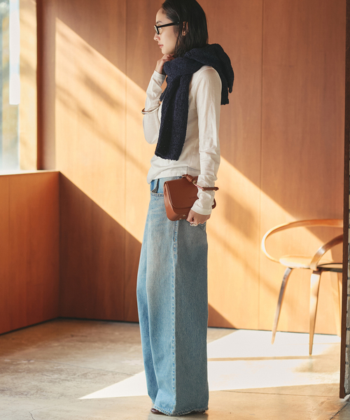 plage（プラージュ）の「loose fit nuance long Tシャツ（Tシャツ/カットソー・レディース・チャコールグレー/ブラウン/ホワイト/アイボリー・FREE）」の17枚目の写真