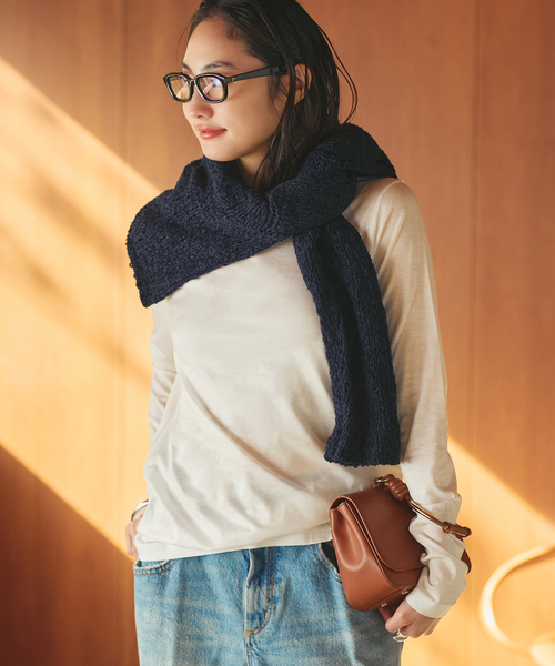 plage（プラージュ）の「loose fit nuance long Tシャツ（Tシャツ/カットソー・レディース・チャコールグレー/ブラウン/ホワイト/アイボリー・FREE）」の19枚目の写真